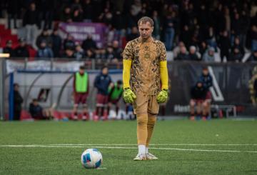 Emanuele Semprini sul dischetto (Foto &copy;Martini)