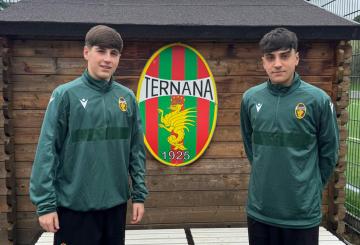 Vito Maccarone e Stefano Maglio, i due giocatori della Dabliu allo stage tecnico con la Ternana (Foto &copy;Dabliu)