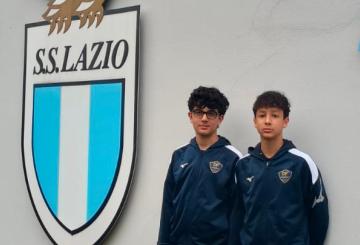 Valerio Tetti e Francesco Votino, 2012 della DF Academy in prova alla Lazio (Foto &copy;DF Academy)