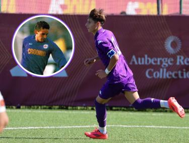 Federico Croci corre nella sfida con la Roma  &copy;Consoli - Gaz Reg