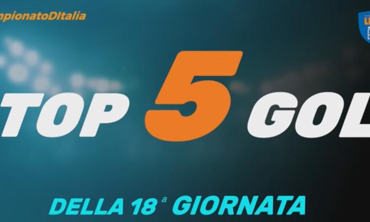 VIDEO! Top 5 gol della 18ª giornata: in corsa anche un laziale