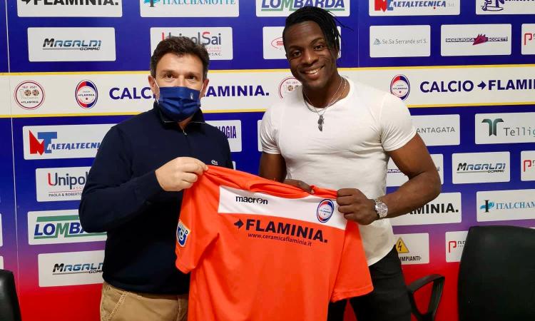 Manuel Opara con il Presidente Bravini
