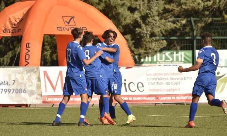 L'esultanza della Rappresentativa U17 LND (Foto ©LND.it)