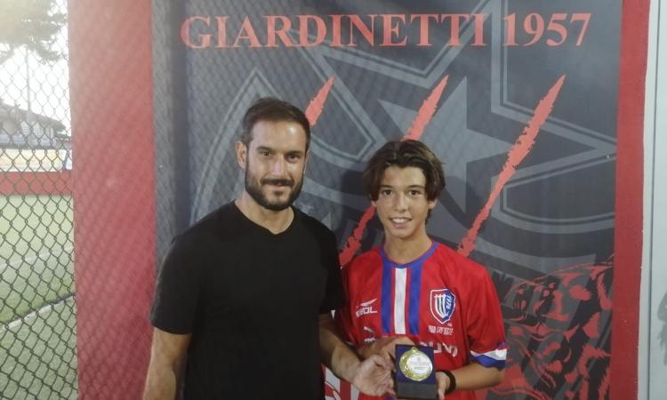 Il migliore in campo Callarà, in compagnia del ds del Giardinetti D'Agnelli del Giardinetti