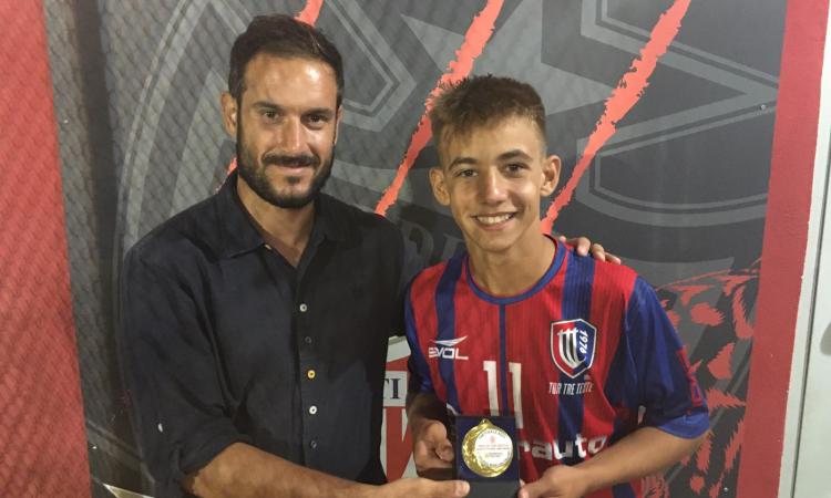 Petrazzuolo della Tor Tre Teste, autore di una tripletta e migliore in campo del match