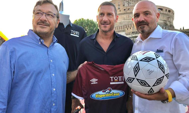 Riccardo e Francesco Totti insieme a D'Ulisse