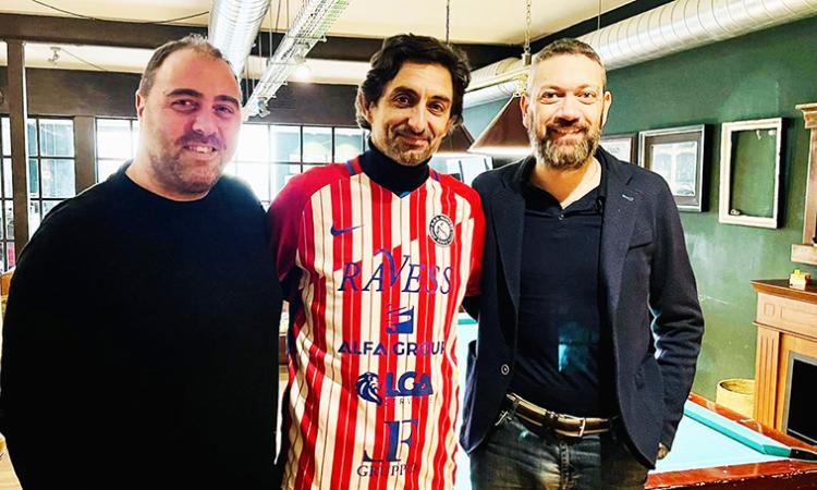 Samper assieme al presidente Verde ed al vice Serafini