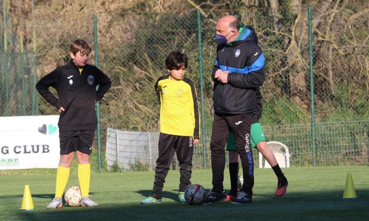 Andrea Di Cintio, tecnico dell'Under 13 dell'Atalanta, ospite del Cortina (Foto ©Cortina Sporting Club)