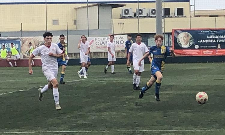 Uno scatto dei match di questa mattina al Superga