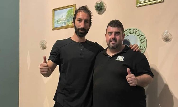 Simone Calabresi ed il ds Pieroncini