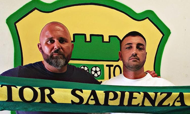 Francesco Cirabisi con il ds Sergio Moriggi (Foto ©Pro Calcio Tor Sapienza)