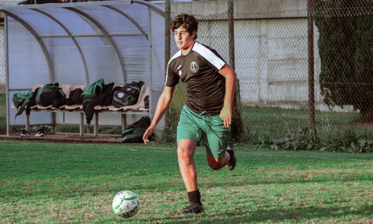 Edoardo Merlini, attaccante classe 2007 neroverde (Foto ©Cortina Sporting Club)