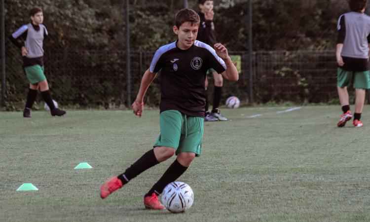 Cosimo De Santis, classe 2010 neroverde (Foto ©Cortina Sporting Club)