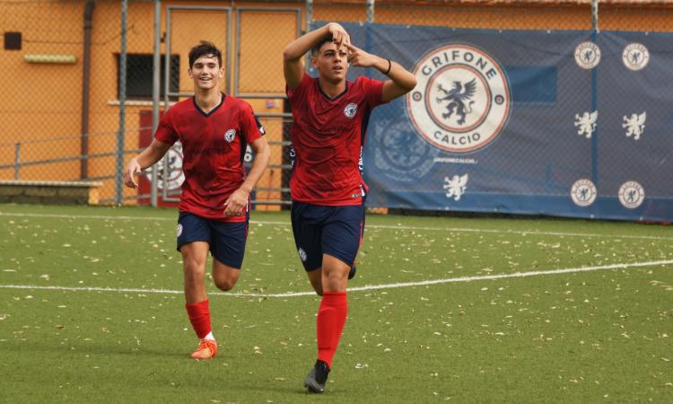 Federico Borrazzo, fantasista classe 2006 del Grifone, dedica il gol a suo fratello (Foto ©Torrisi)