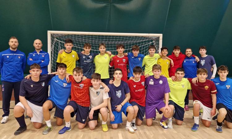 La Rappresentativa Under 15 durante il raduno del Palalavinium