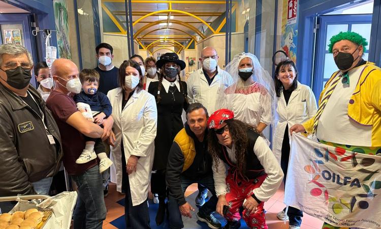 Carnevale al Policlinico Umberto Primo: l'OIFA sempre al fianco dei bambini