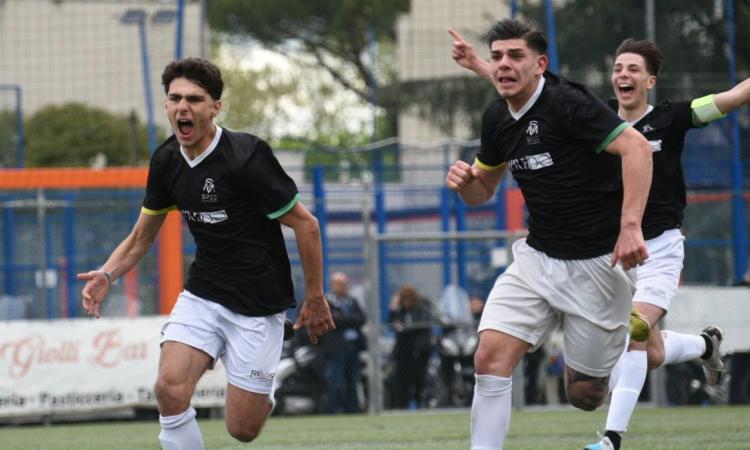 L’esultanza dello Sporting dopo l’1-1 di Salvini (Foto ©Stefania Torrisi)
