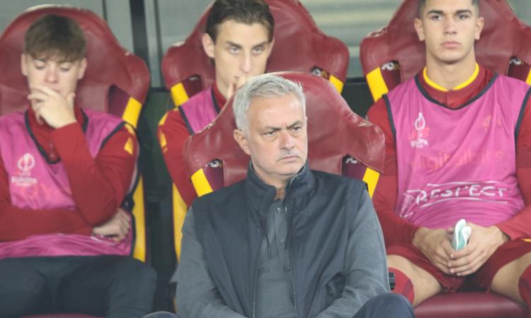 Zalewski, Bove e Volpato dietro Mourinho (Foto ©De Cesaris)