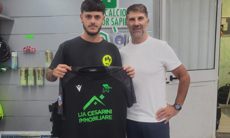 Gabriele Giordani assieme al ds Massimo Piangerelli