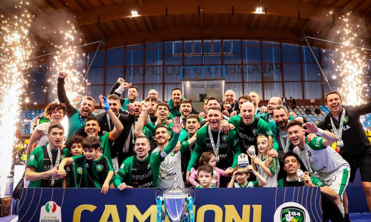 La L84 vincitrice dell'ultima Coppa Divisone (©Divisione Calcio a 5)