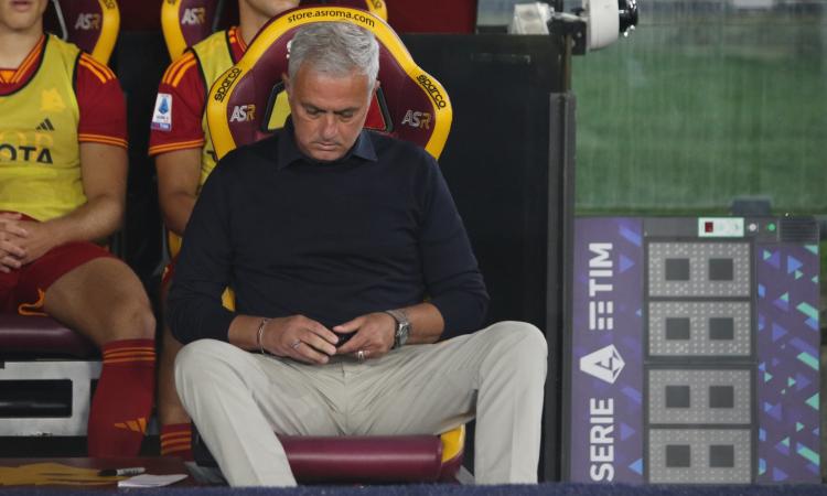 La Roma di Mourinho non carbura: giallorossi mai così male da 73 anni