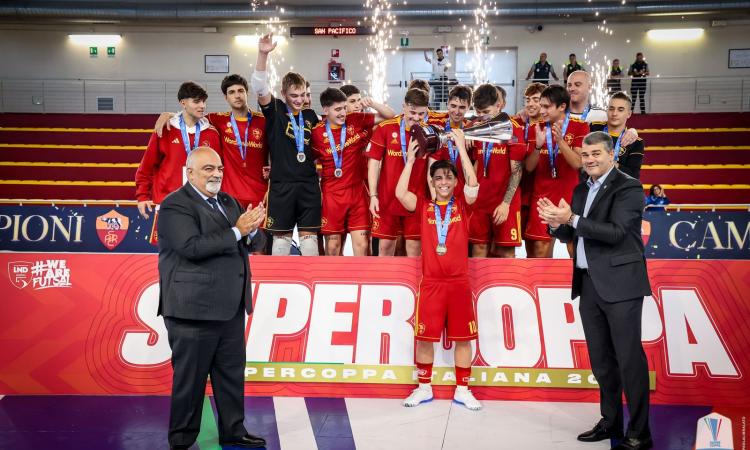La Roma vince la Supercoppa Under 19 (©Divisione Calcio a 5)