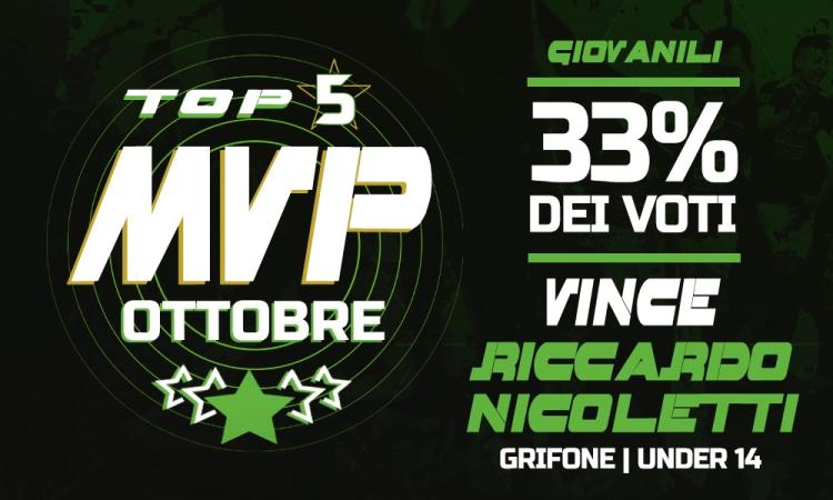 GIOVANILI - L'MVP di novembre è Riccardo Nicoletti del Grifone