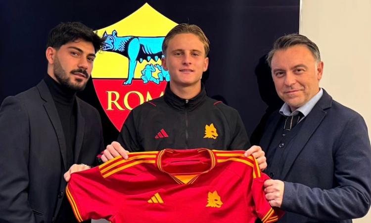 La Roma blinda Mattia Della Rocca. Primo contratto da prof. strameritato