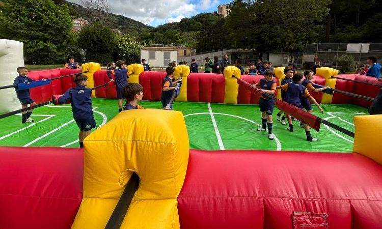 F.C. Frascati, giornata speciale per i 2012 grazie al calcio balilla umano