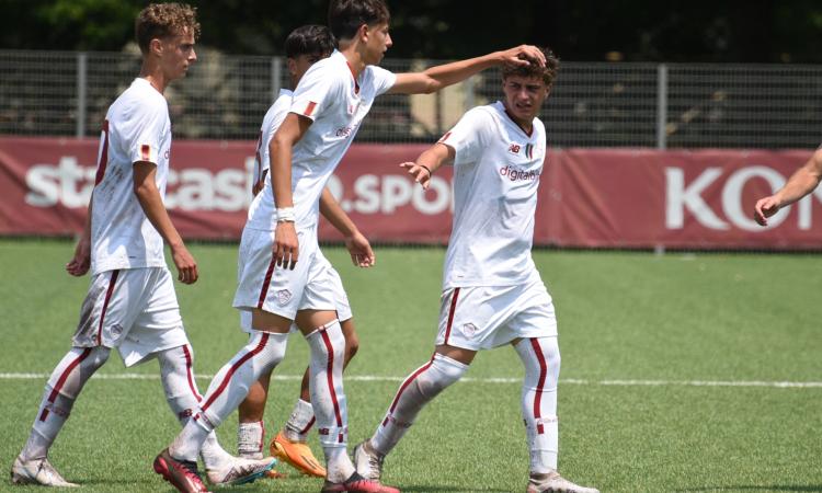 L'esultanza della Roma contro il Milan lo scorso anno 