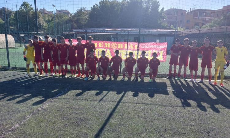 La Roma schierata in campo
