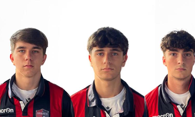 I tre giocatori rossoblù