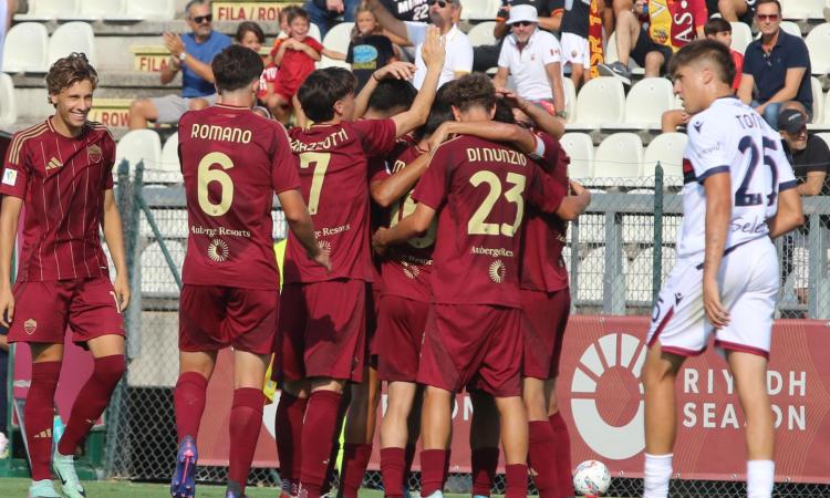 La Roma esulta dopo il gol di Coletta (Foto ©Mirna De Cesaris)
