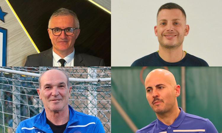 Da sinistra in senso orario: Calabria, Fiorentini, Fazio e Forte