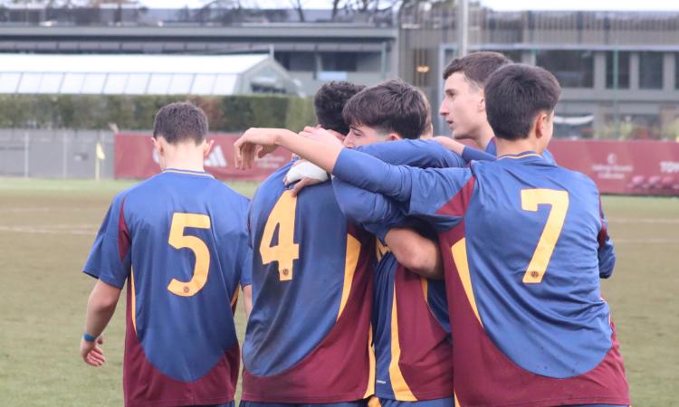 Festa Roma dopo il primo gol (Foto Gazzetta Regionale)