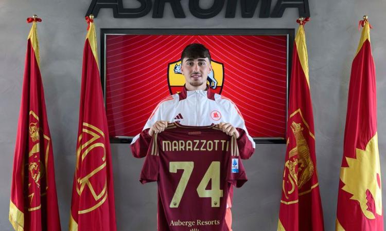 (Foto ©As Roma)L'AS Roma è lieta di annunciare il rinnovo del contratto di Fabrizio Marazzotti fino al 2027 con opzione di prolungamento di un anno a favore del Club. Classe 2005, il talentuoso centro