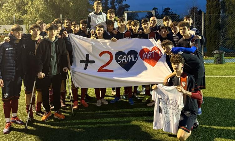Cuore Tor di Quinto: il gesto della squadra di Monaldi