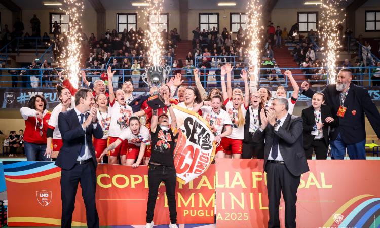 La Roma festeggia la Coppa Italia