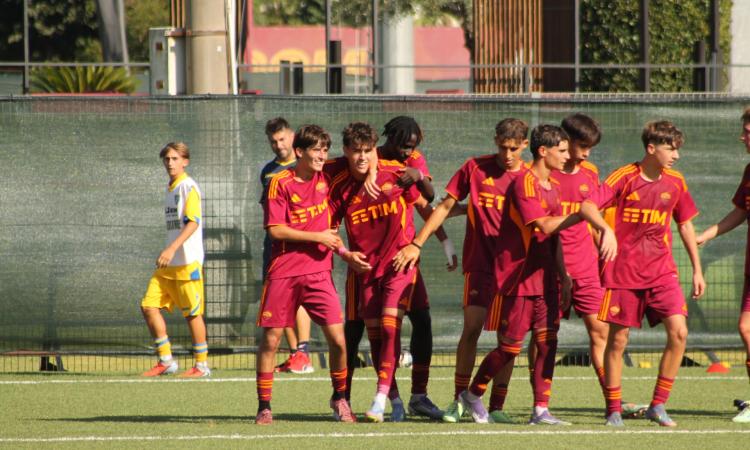 Festa Roma dopo il tris di Corredera 