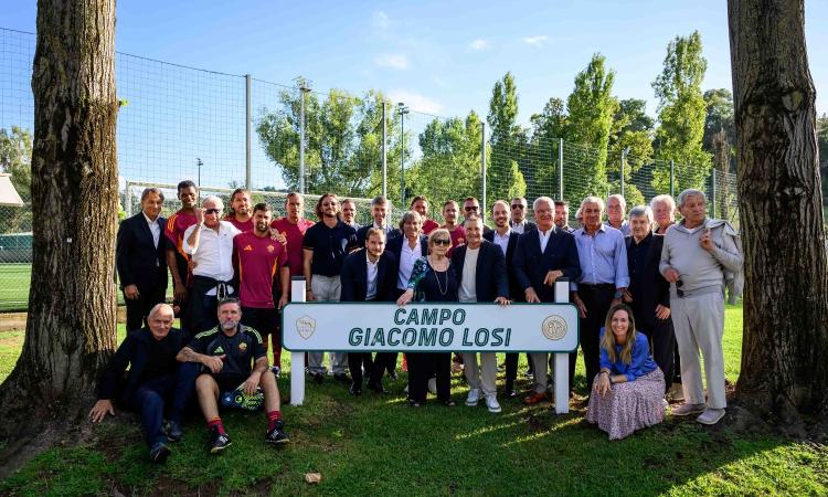La Roma ricorda Giacomo Losi: intitolato un campo di Trigoria alla leggenda