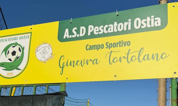 Pescatori Ostia, il nuovo impianto nel nome di Ginevra Tortolano