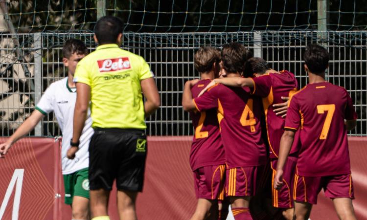 La Roma travolge l'Avellino con due gol per tempo: Trombetti a punteggio pieno 