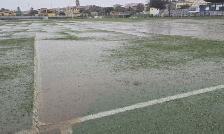 Maltempo: Monastir-Valmontone rinviata per impraticabilit&agrave; del campo