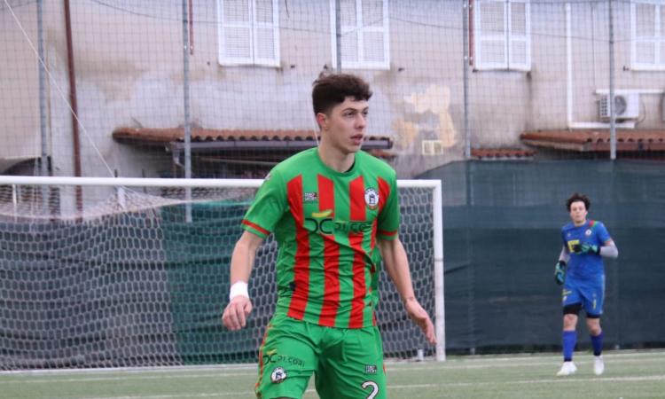 Matteo Boschi in azione con la maglia della Real Vis Artena
