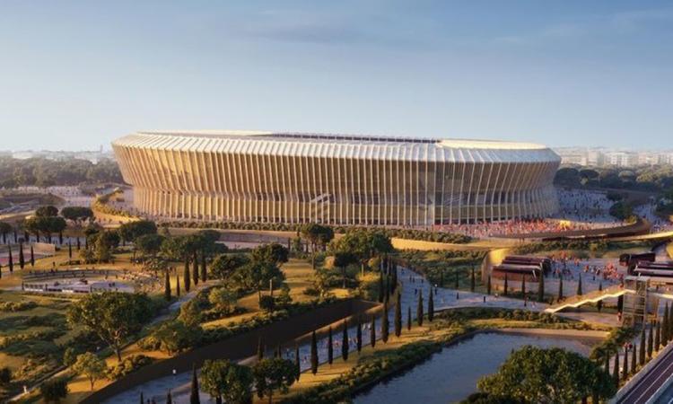 Il rendering del nuovo Stadio della Roma &copy;Comune di Roma