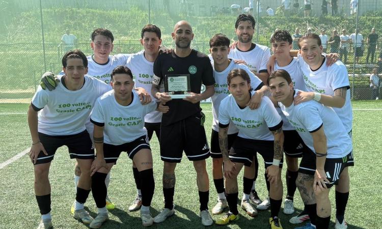 Otello Ippoliti omaggiato da compagni e pubblico dell'Ostiense