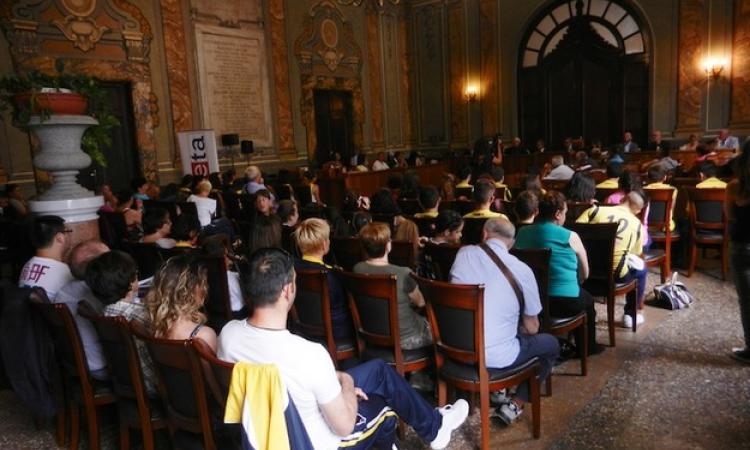 La platea dell'evento