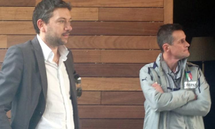 Il presidente dell'Olimpus Andrea Verde con il ct Roberto Menichelli
