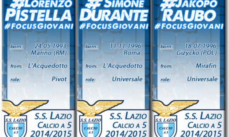 "Focus Giovani" Lazio: è il turno di Raubo, Pistella e Durante