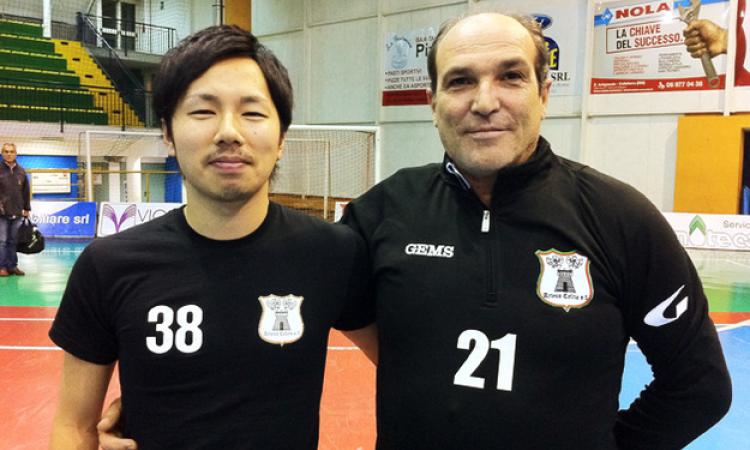 Ryonei Hamazawa e mister Paolo Forte